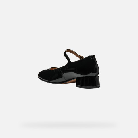 Mary Jane ballet flats FLORETIA WOMAN Black - image number 4 | GEOX