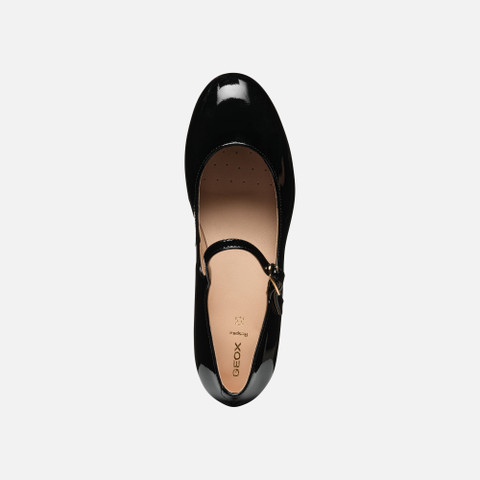 Mary Jane ballet flats FLORETIA WOMAN Black - image number 6 | GEOX
