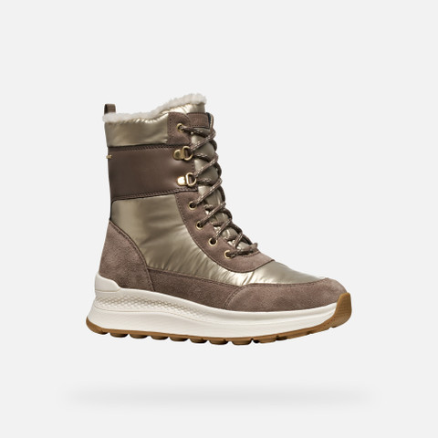 Winter boots SPHERICA ACTIF X2 ABX WOMAN Light taupe/Taupe - image number 2 | GEOX