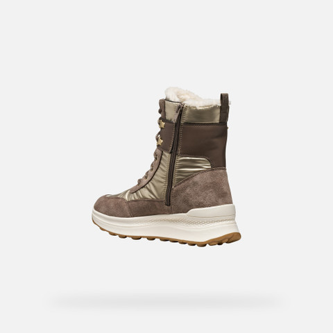 Winter boots SPHERICA ACTIF X2 ABX WOMAN Light taupe/Taupe - image number 3 | GEOX