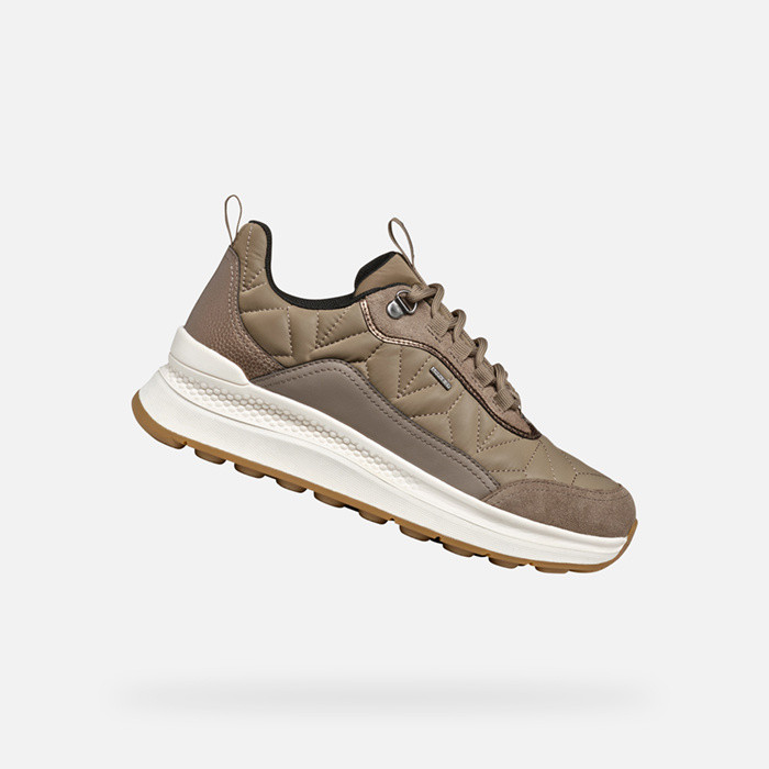 Sneakers imperméables SPHERICA ACTIF X2 ABX FEMME Taupe | GEOX