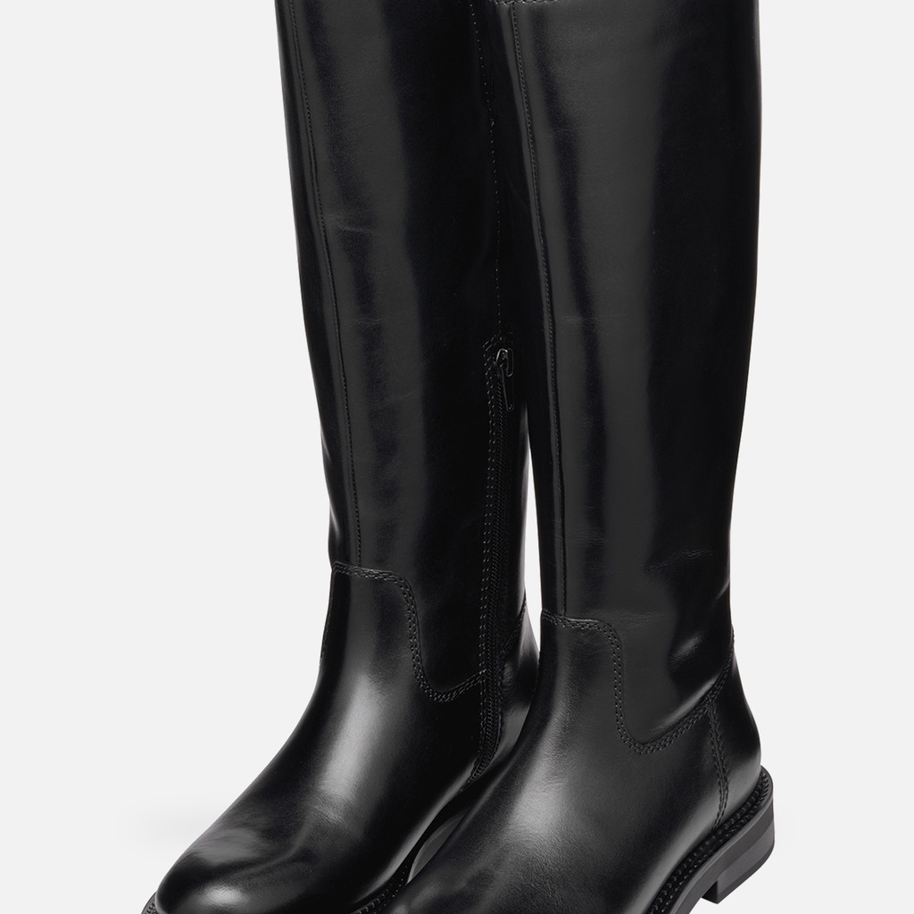 Geox SERILDA FEMME bottes en cuir Noir Geox