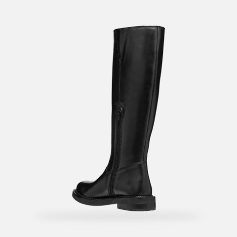 leather boots SERILDA WOMAN Black - image number 4 | GEOX
