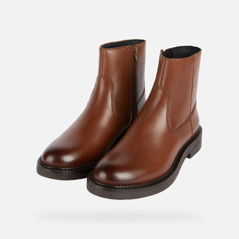 low heel ankle boots SERILDA WOMAN Light Brown - image number 8 | GEOX