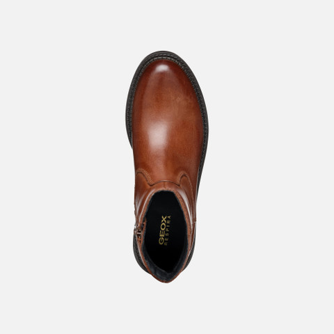 low heel ankle boots SERILDA WOMAN Light Brown - image number 6 | GEOX