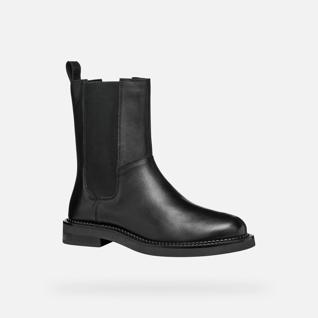 low heel ankle boots SERILDA WOMAN Black - image number 2 | GEOX