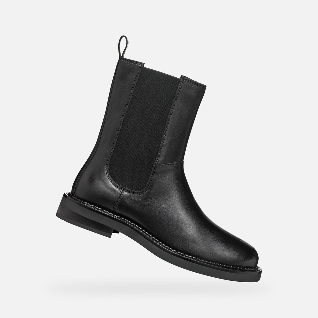 low heel ankle boots SERILDA WOMAN Black - image number 0 | GEOX
