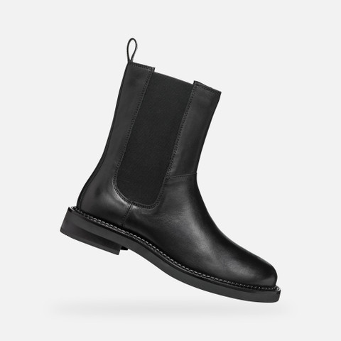 low heel ankle boots SERILDA WOMAN Black - image number 0 | GEOX
