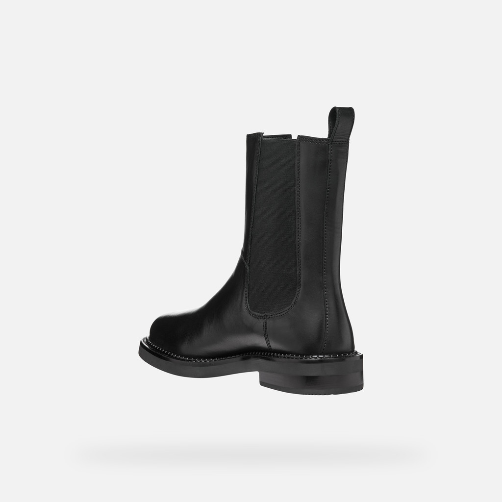 low heel ankle boots SERILDA WOMAN Black - image number 3 | GEOX