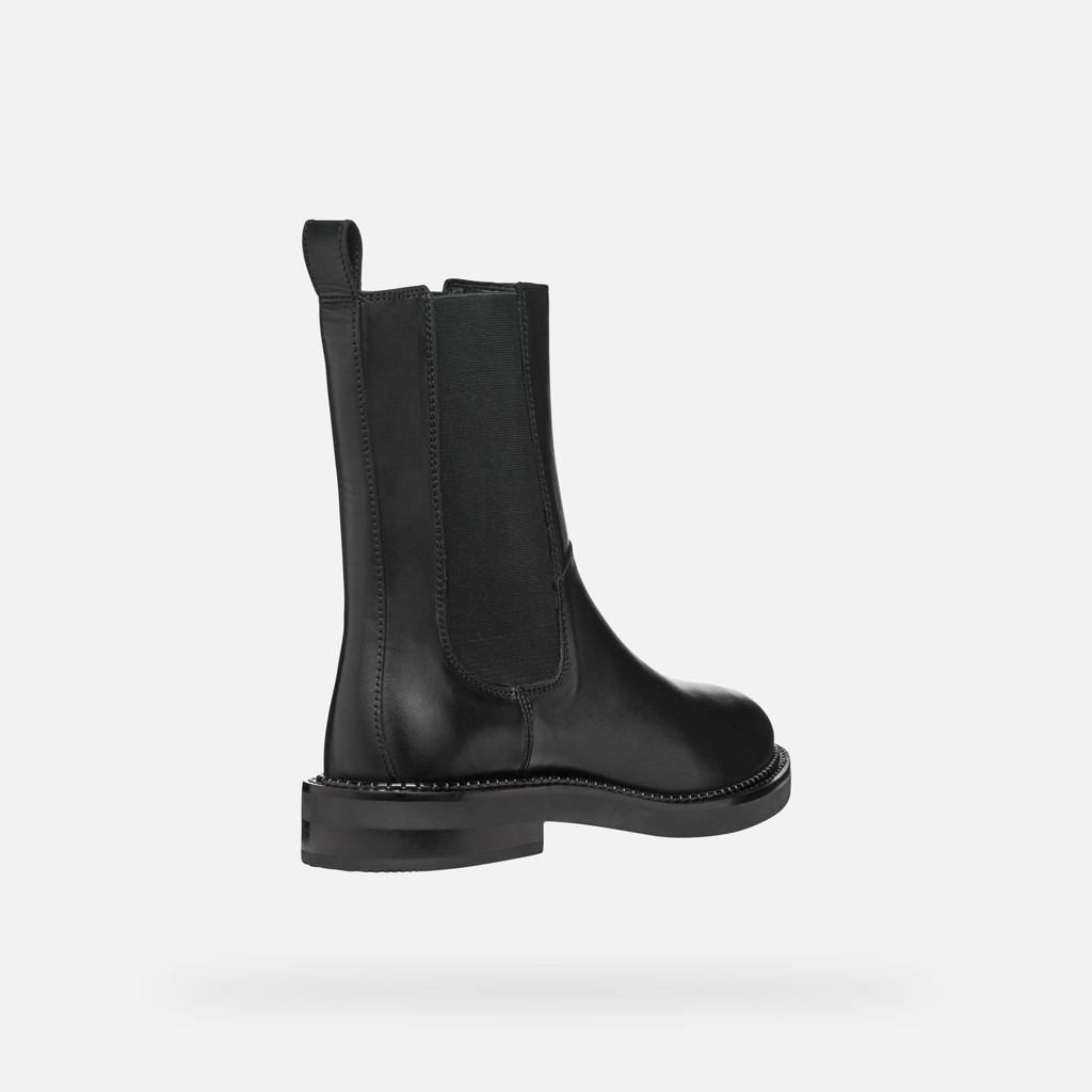 low heel ankle boots SERILDA WOMAN Black - image number 4 | GEOX