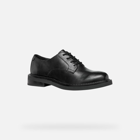 Lace-up shoes SERILDA WOMAN Black - image number 3 | GEOX