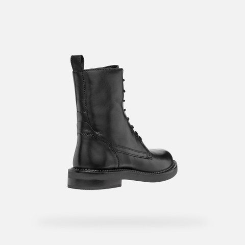 ankle boots with laces SERILDA WOMAN Black - image number 5 | GEOX