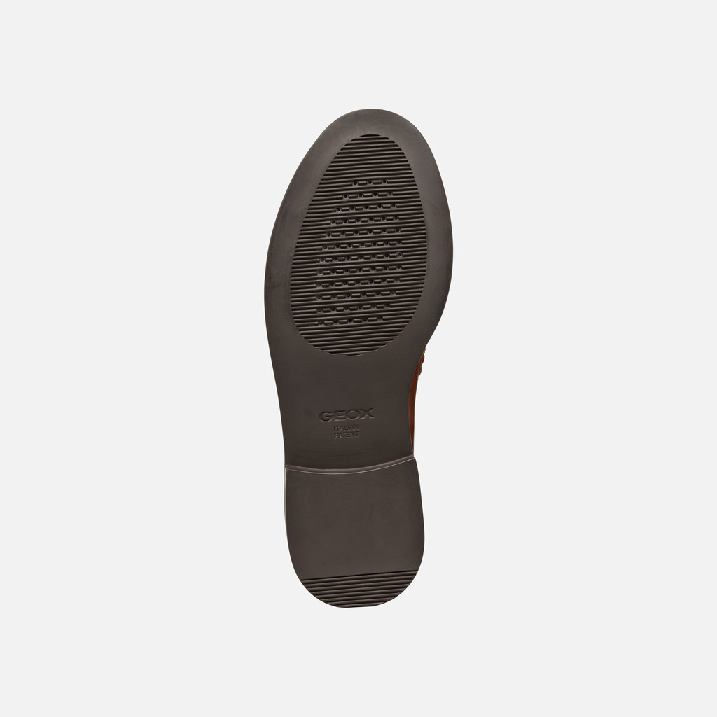 Leather loafers SERILDA WOMAN Light Brown - image number 7 | GEOX