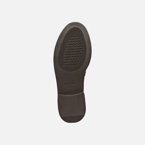 Leather loafers SERILDA WOMAN Light Brown - image number 7 | GEOX