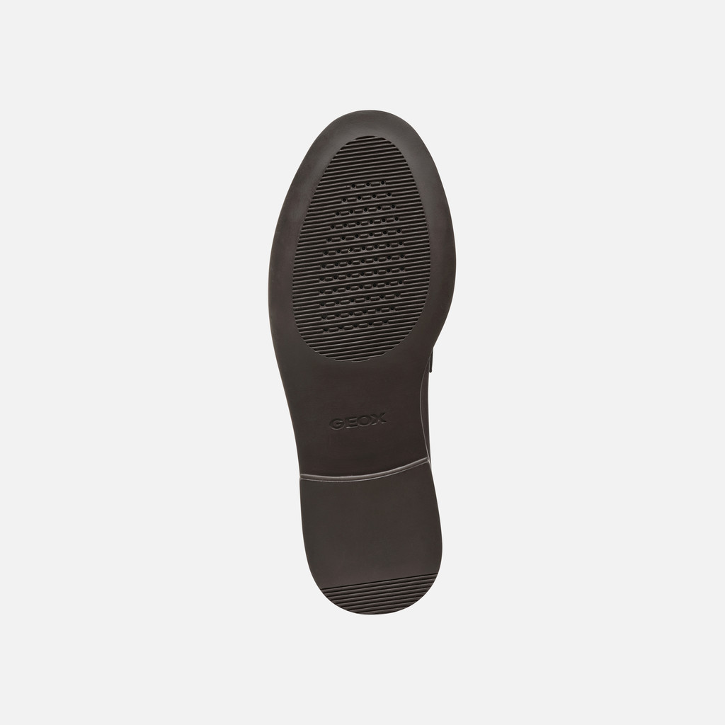 Leather loafers SERILDA WOMAN Taupe - image number 7 | GEOX