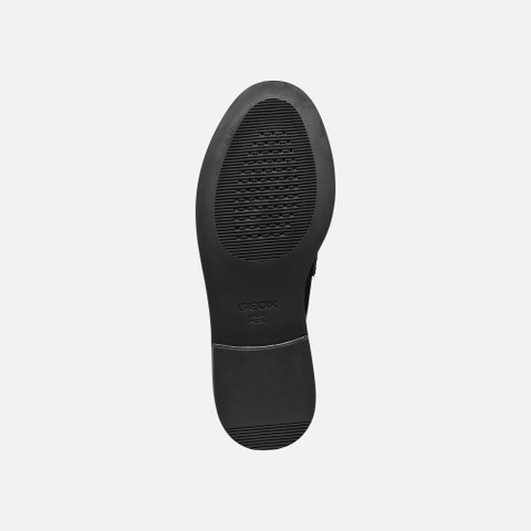 Leather loafers SERILDA WOMAN Black - image number 7 | GEOX
