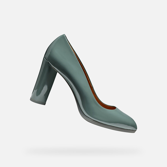 High-heeled court shoes WALK PLEASURE 90 WOMAN Sage | GEOX