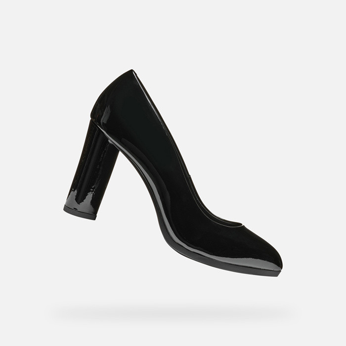 High-heeled court shoes WALK PLEASURE 90 WOMAN Black | GEOX