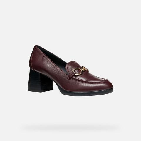 Mocassins à talon WALK PLEASURE 55 FEMME Bordeaux - image number 2 | GEOX