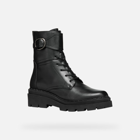 combat boots FELLENY WOMAN Black - image number 2 | GEOX