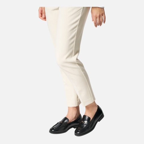 leather loafers CLORIDIE WOMAN Black - image number 2 | GEOX