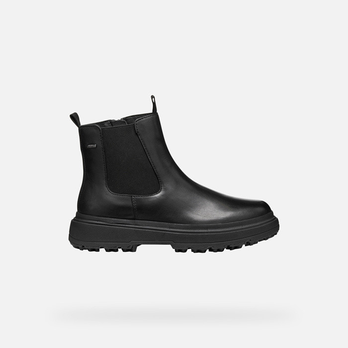 Waterproof ankle boots LAMIDIE + GRIP ABX WOMAN Black | GEOX