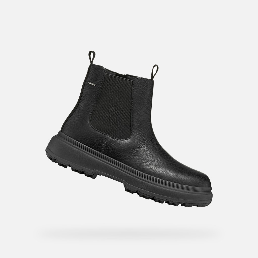 Waterproof ankle boots LAMIDIE + GRIP ABX WOMAN Black - image number 0 | GEOX