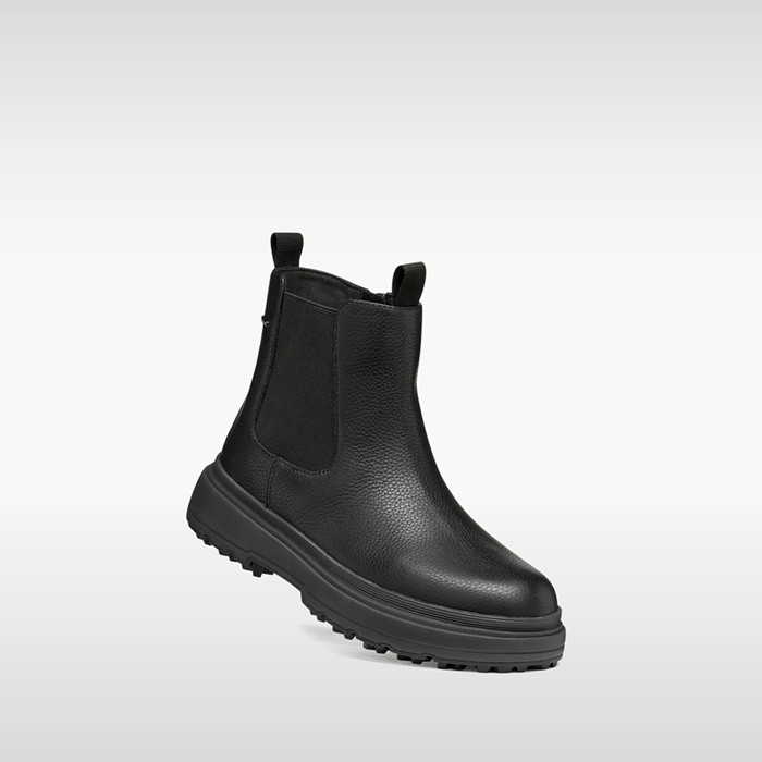 Waterproof ankle boots LAMIDIE + GRIP ABX WOMAN Black | GEOX