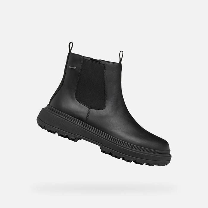 Waterproof ankle boots LAMIDIE + GRIP ABX WOMAN Black | GEOX