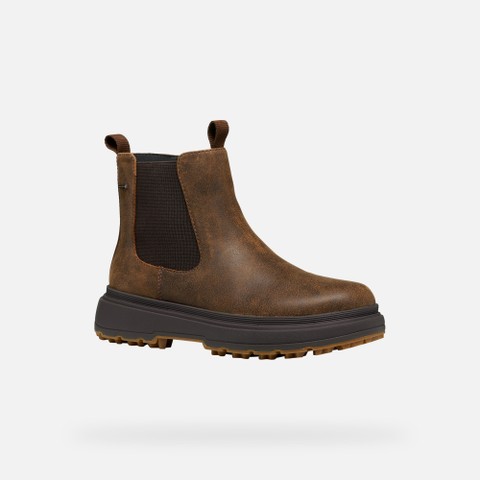 Waterproof ankle boots LAMIDIE + GRIP ABX WOMAN Dark Brown - image number 2 | GEOX