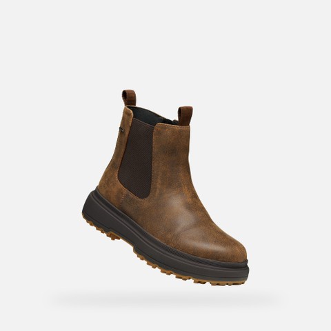 Waterproof ankle boots LAMIDIE + GRIP ABX WOMAN Dark Brown - image number 4 | GEOX