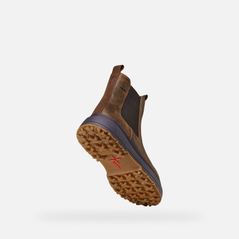 Waterproof ankle boots LAMIDIE + GRIP ABX WOMAN Dark Brown - image number 7 | GEOX