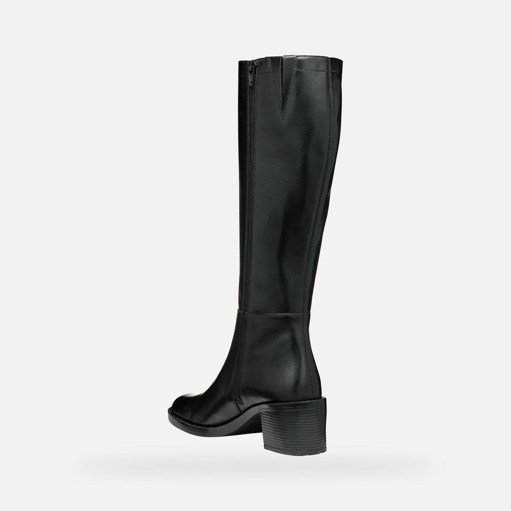 high heel boots SERILDA 60 WOMAN Black - image number 2 | GEOX