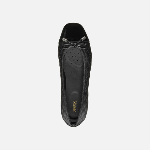 leather ballerina flats ANNYTAH W WOMAN Black - image number 5 | GEOX
