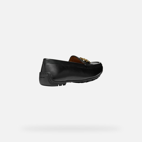 leather loafers KOSMOPOLIS +GRIP W WOMAN Black - image number 4 | GEOX