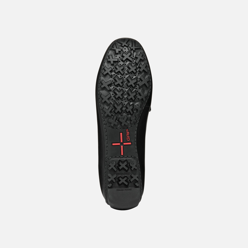 leather loafers KOSMOPOLIS +GRIP W WOMAN Black - image number 6 | GEOX