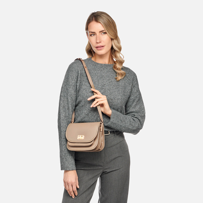 Cross-body bag FLAVRIE WOMAN Taupe | GEOX