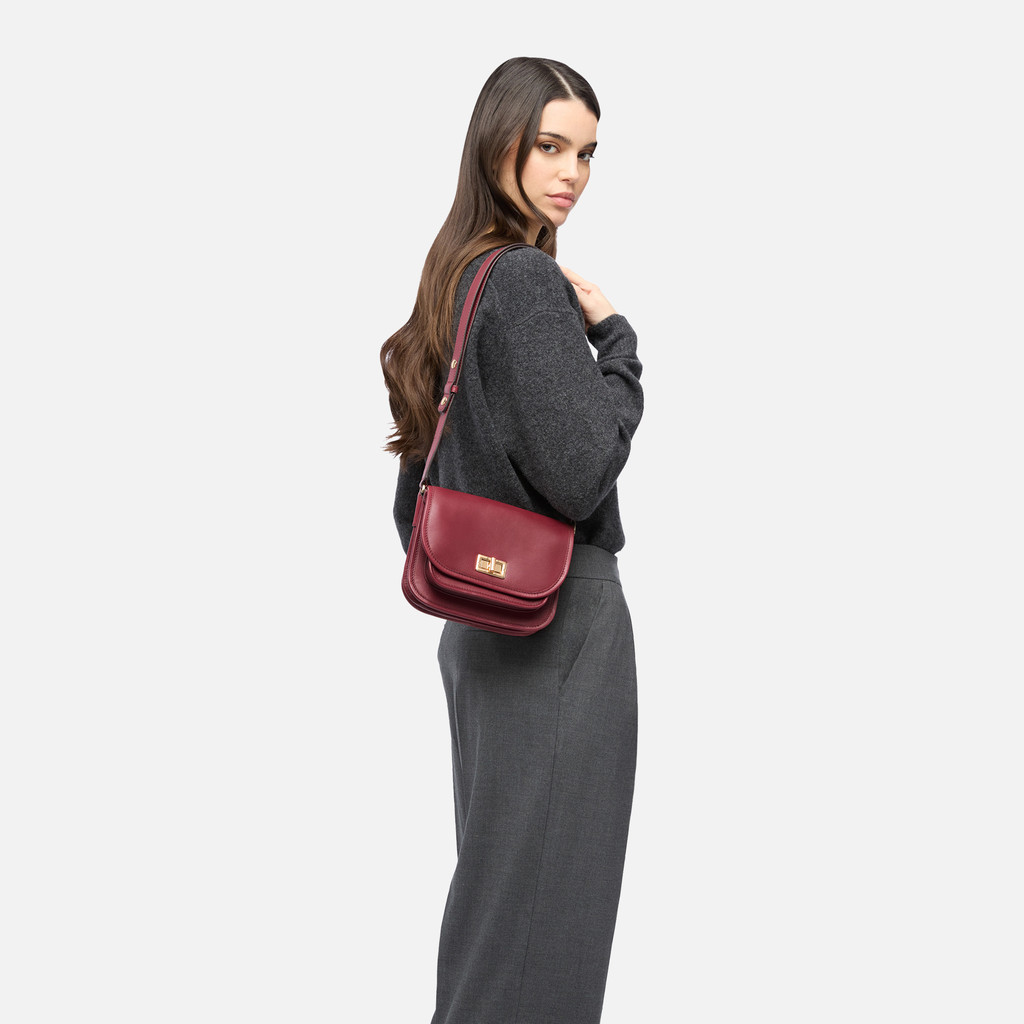 Cross-body bag FLAVRIE WOMAN Bordeaux - image number 6 | GEOX