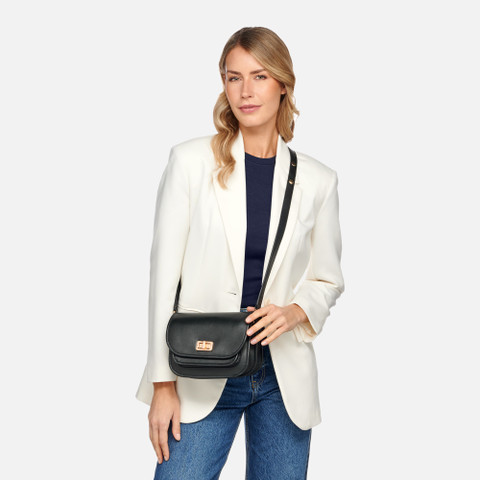 cross-body bag FLAVRIE WOMAN Black - image number 6 | GEOX