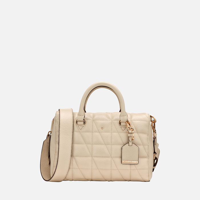 Sac à main SAFFIRIA FEMME Blanc cassé | GEOX