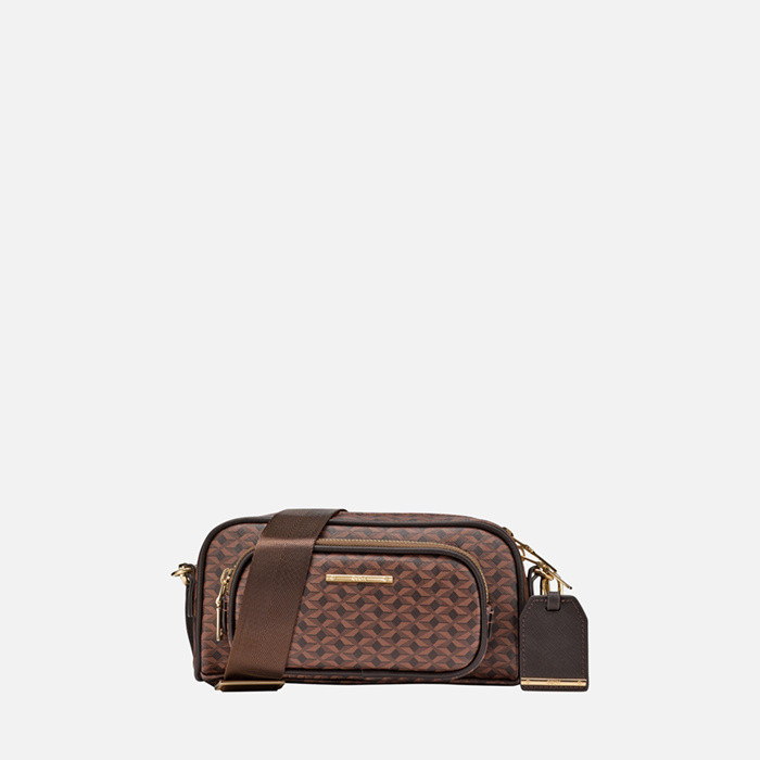 Cross-body bag GRAISY F WOMAN Dark Brown | GEOX