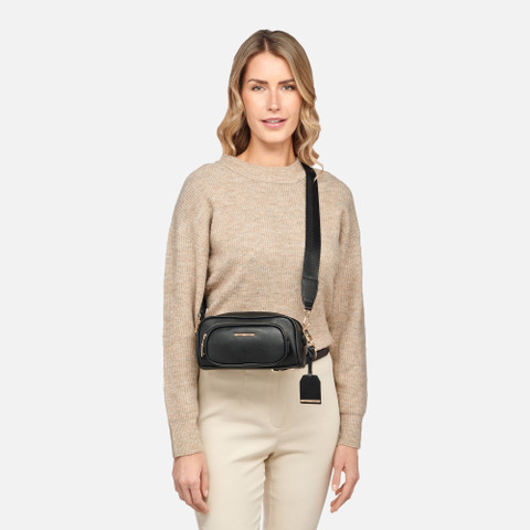 Cross-body bag GRAISY F WOMAN Black - image number 5 | GEOX