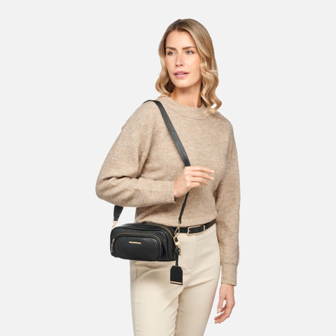 Cross-body bag GRAISY F WOMAN Black - image number 6 | GEOX