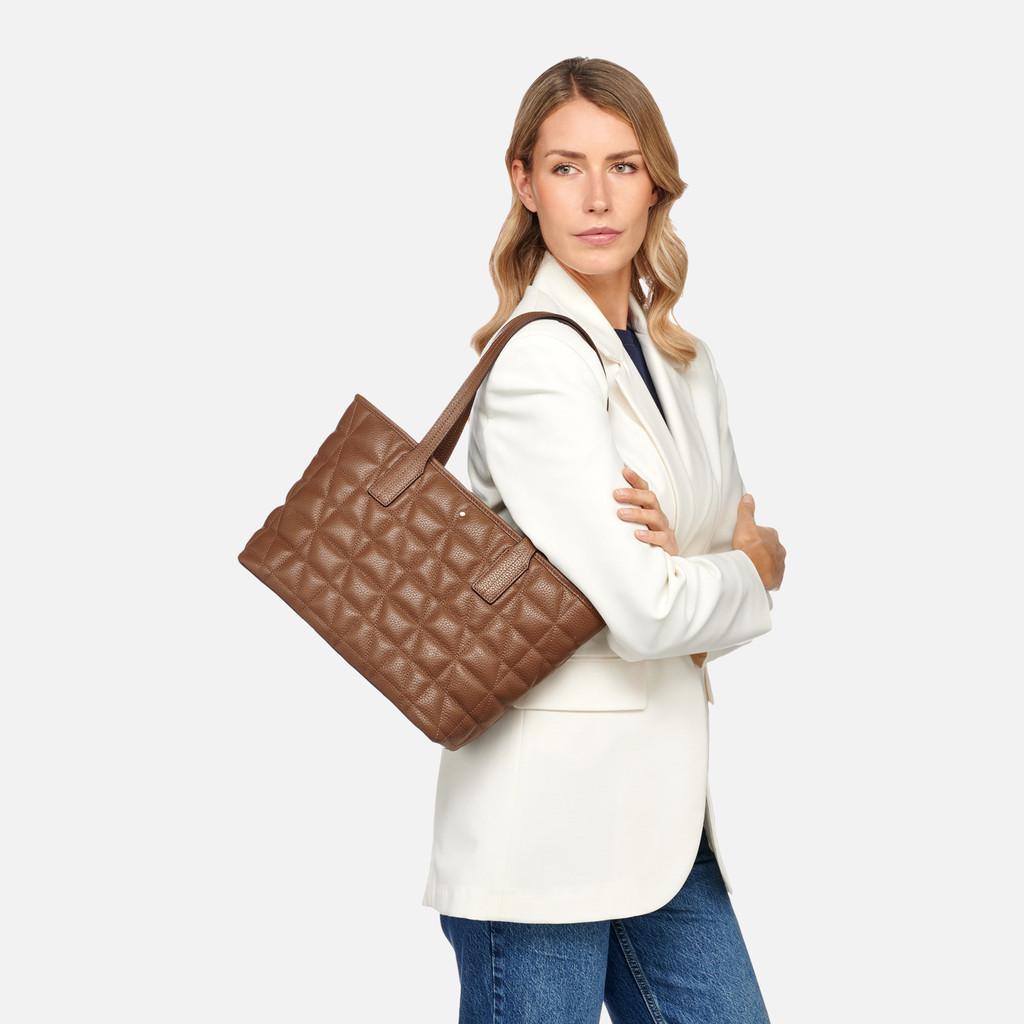 Geox GARDREN M DONNA BORSA A SPALLA in Fango Geox