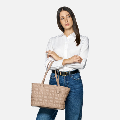 Shoulder bag GARDREN M WOMAN Light Taupe - image number 5 | GEOX