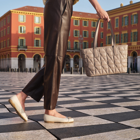 Shoulder bag GARDREN M WOMAN Light Taupe - image number 7 | GEOX