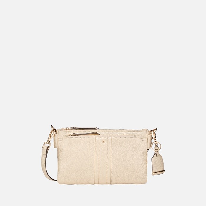 Cross-body bag CLAREE WOMAN Off White | GEOX