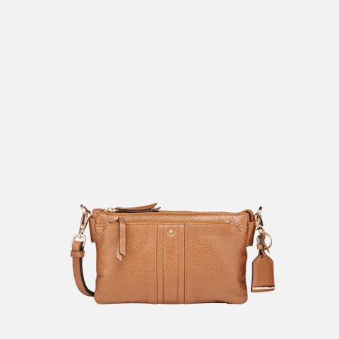 Cross-body bag CLAREE WOMAN Cognac - image number 1 | GEOX
