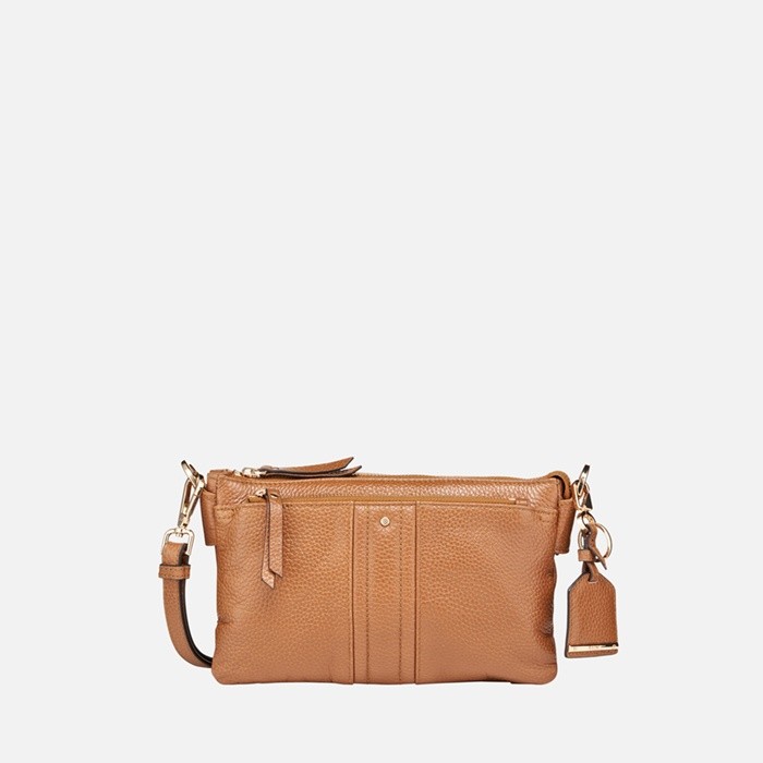 Cross-body bag CLAREE WOMAN Cognac | GEOX