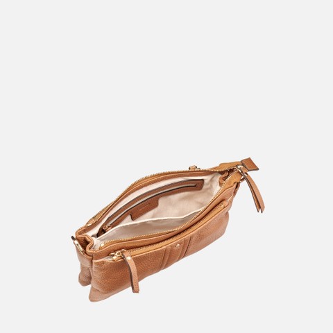 Cross-body bag CLAREE WOMAN Cognac - image number 4 | GEOX
